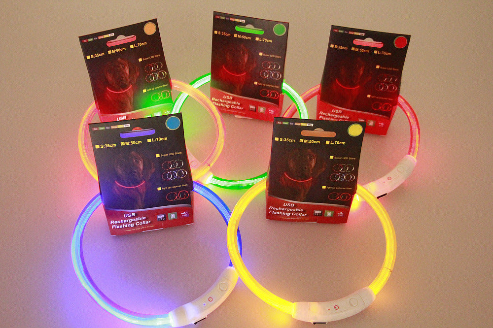 Colliers LED lumineux - 4 coloris disponibles