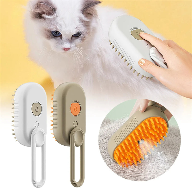 Brosse vapeur blanche et taupe