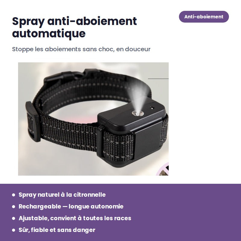 Collier anti-aboiement à spray sans choc pour chien – FURRLY – photo 3