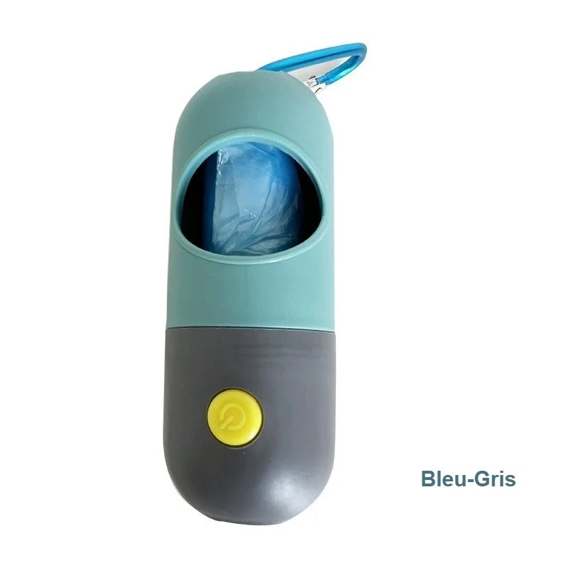 Distributeur de sacs Bleu-Gris