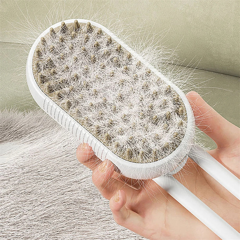 Poils morts retenus par la brosse